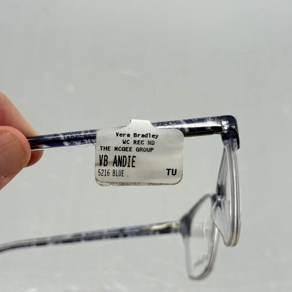 Vera Bradley Andie 5216 Blue‎ Floral Cat Eye Optical Glasses Frames New